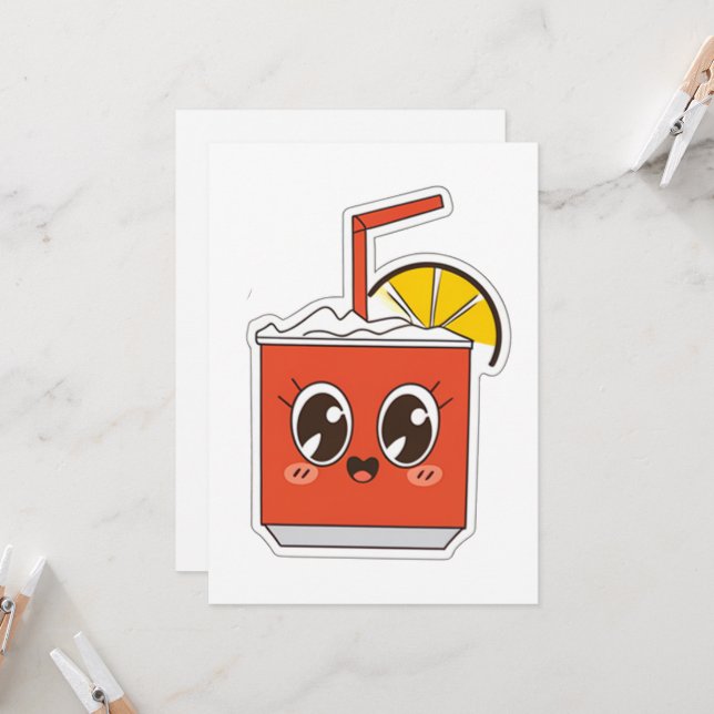 Invitation Mix de cola drôle (Devant/Arrière en situation)