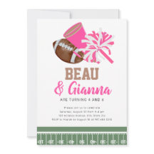 Invitation mixte de fête d'anniversaire