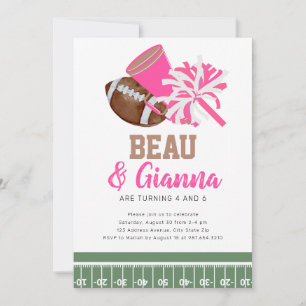 Invitation mixte de fête d'anniversaire