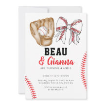 Invitation mixte de fête d'anniversaire