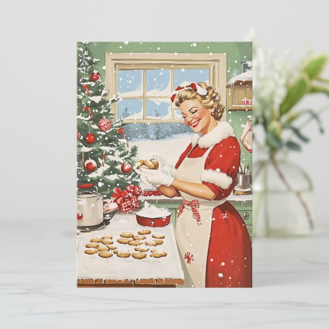Invitation Mme Claus Plaisir De La Cuisine De Vacances (Debout devant)