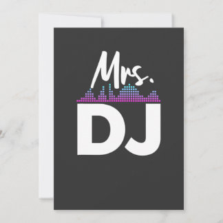 Invitation Mme Dj Femme Disc Jockey