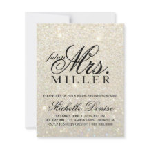 Invitation - Mme ouvrière Bridal de parties