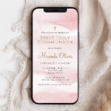 Invitation mobile pour la première communion de la