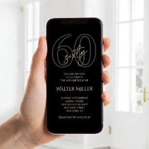 Invitation Mobile pour les 60 ans de Black Gold Mo