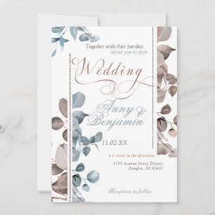 Invitation Mocha Mousse Botanique 02