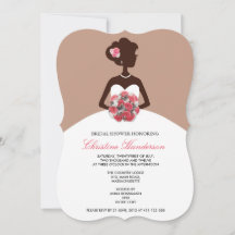 Invitation Mocha nuptiale moderne