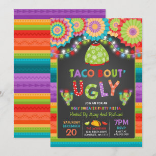 Invitation moche du Parti Doux Fiesta Taco Bout mo