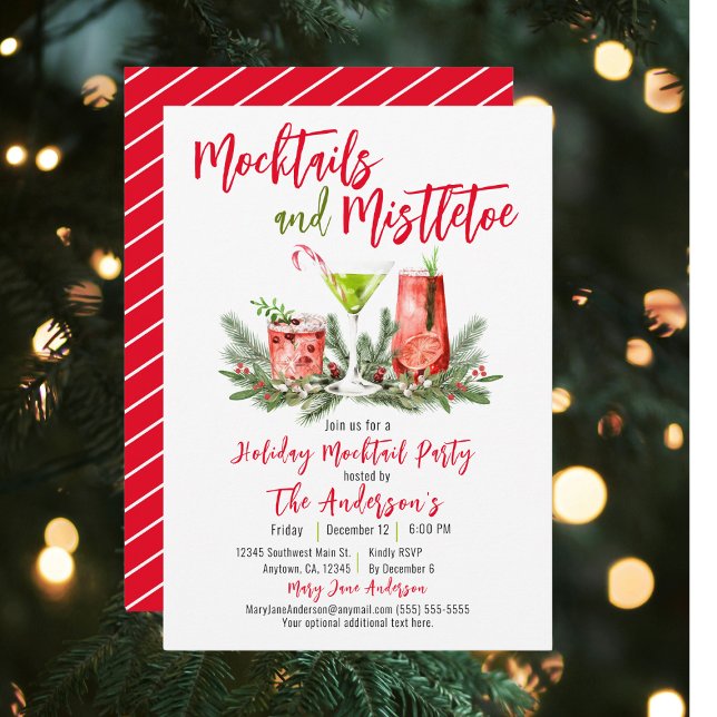 Invitation Mocktails Festif et Mistletoe (Créateur téléchargé)