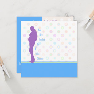 Invitation Mod Maman Baby shower Modèle d'invitation