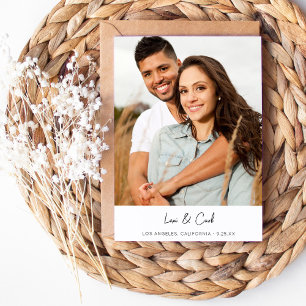 Invitation MOD Para photo verticale Enregistrer la date