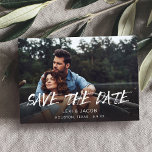 Invitation MOD Photo & Calligraphie 5 Enregistrer la date<br><div class="desc">Faites plaisir à vos invités pour votre mariage extraordinaire avec votre amusant,  moderne et MOD Photo & Calligraphy 5 Enregistrer l'invitation Date.</div>
