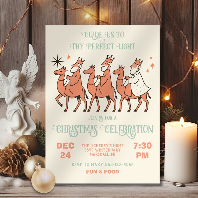 Invitation Mod Religieux 3 Rois Mages Noël (Créateur téléchargé)