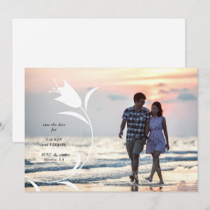 INVITATION MOD TULIPE JAUNE MARIAGE SAUVEGARDE LA DATE