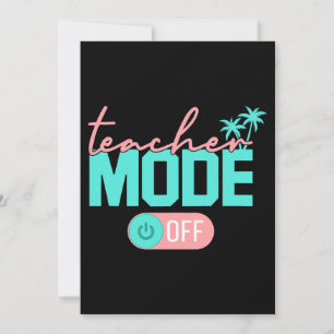 Invitation Mode Enseignant Désactivé Dernier Jour D'école Été