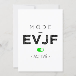 Invitation Mode EVJF activé