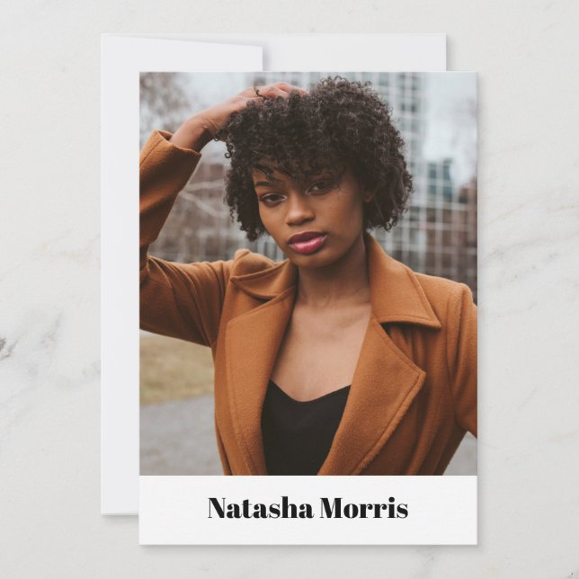 Invitation Modèle Actor Dancer 4 Photo Comp (Devant)