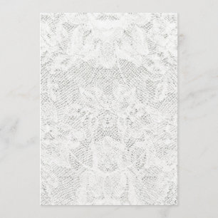 Invitation Modèle - arrière - plan blanc de dentelle