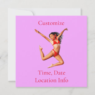 Invitation Modèle Bikini de danse Thunder_Cove