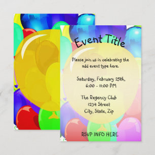 Invitation Modèle de ballon
