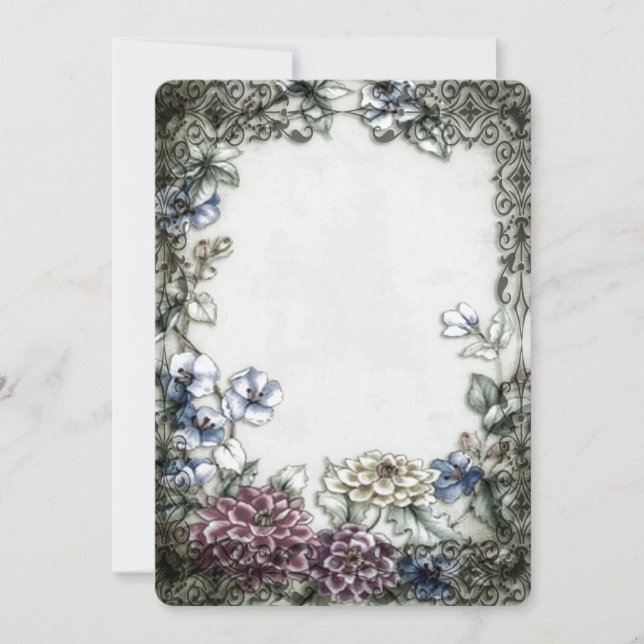 Invitation Modèle de bordure gothique vintage (Devant)