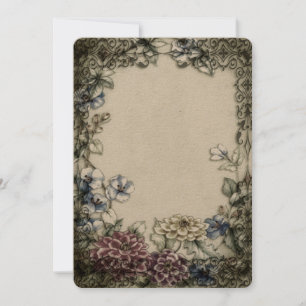 Invitation Modèle de bordure gothique vintage