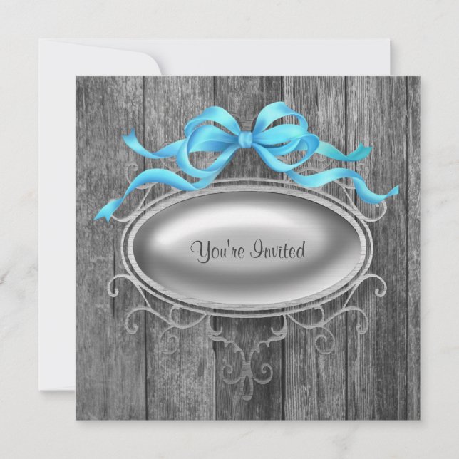 Invitation Modèle de carton d'invitation de fête élégant en b (Devant)