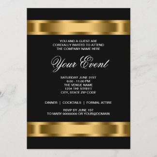 Invitation Modèle de carton d'invitation pour soirée d'entrep