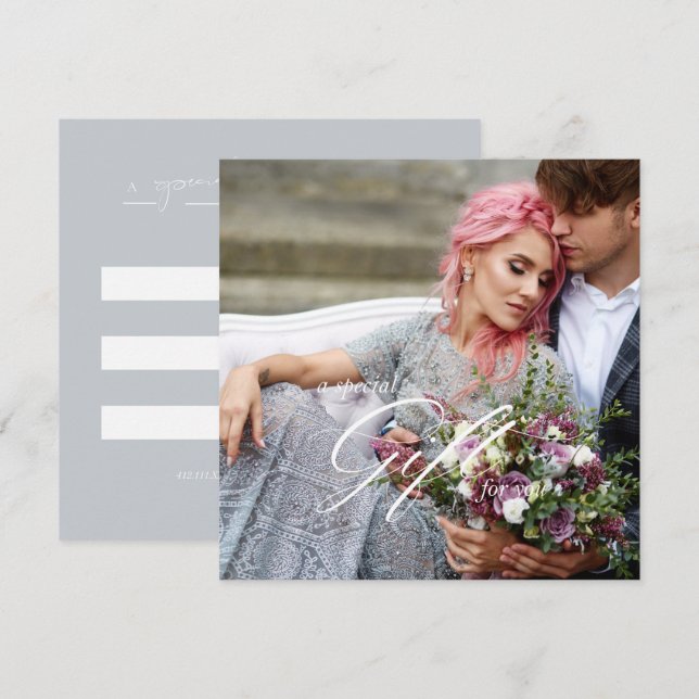 Invitation Modèle de certificat cadeau de photographie (Devant / Derrière)