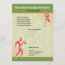 modèle de dépliant pour thérapeute de massage 