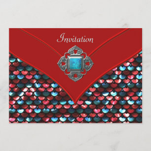 Invitation Modèle de fête pour toutes occasions avec sequins 