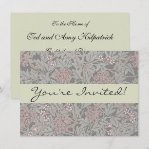 Invitation Modèle de fleur de jasmin de William Morris