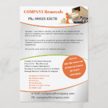 Modèle de flyer de service de déménagement