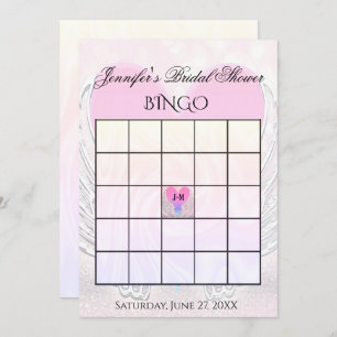 Invitation Modèle de jeu Fête des mariées Bingo