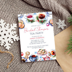 Invitation Modèle de la fête du thé de Noël