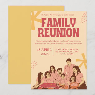 Invitation Modèle de l'invitation à la réunion familiale Ga