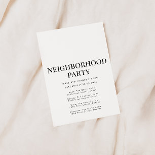 Invitation Modèle de l'invitation de la partie de bloc de qua