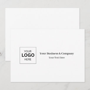 Invitation Modèle de logo d'entreprise personnalisé