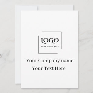 Invitation Modèle de logo personnalisé élégant