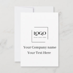 Invitation Modèle de logo personnalisé élégant