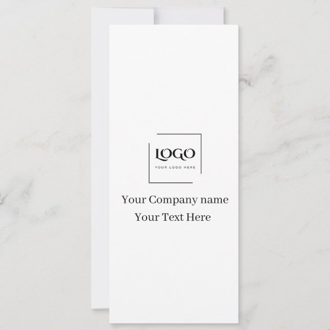 Invitation Modèle de logo personnalisé élégant (Devant)