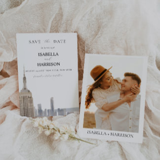 Invitation Modèle de notification de date à New York