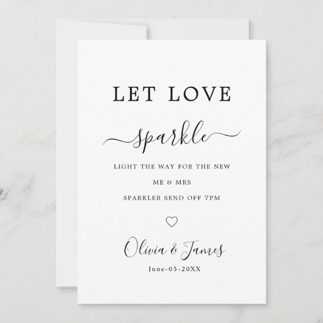 Invitation Modèle de panneau de départ de mariage avec cierge (Devant)