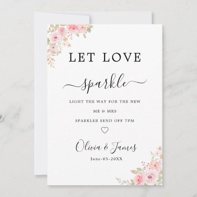 Invitation Modèle de panneau de départ de mariage avec cierge (Devant)