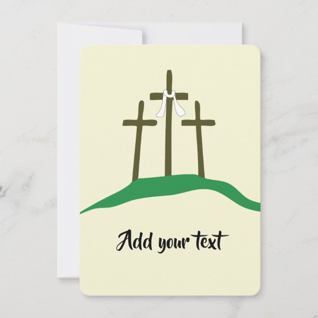 Invitation Modèle de Pâques chrétien (Devant)