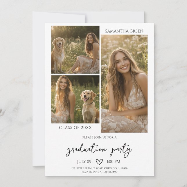 Invitation Modèle de remise des diplômes 2025 (Devant)