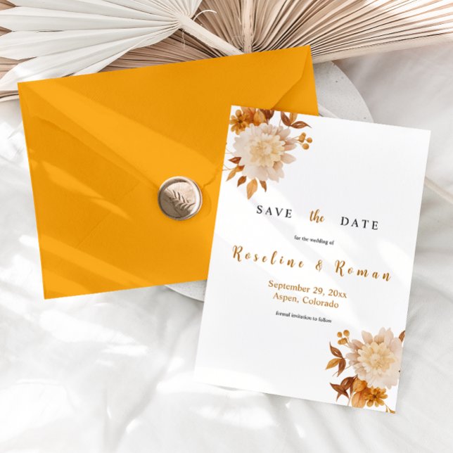 Invitation Modèle de Talia Boho pour annoncer la date (Créateur téléchargé)