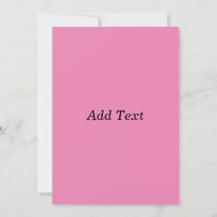 Invitation Modèle de texte personnalisable rose Créer votre p