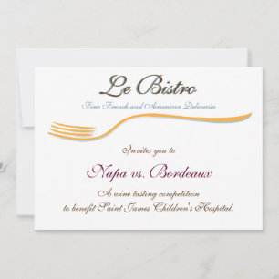 Invitation Modèle Dîner Fin Français