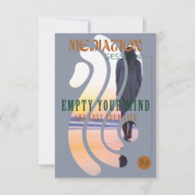 Modèle d'invitation à la méditation de bulle